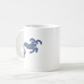 ブルーシーゴートの星座シルエットマグ コーヒーマグカップ (正面左)