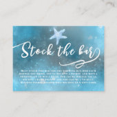 ブルーシーサマーストックザバーブライダルシャワー エンクロージャーカード (正面)