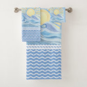 ブルーシーサンウェーブスバスタオル バスタオルセット (インサイチュ)