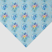 ブルーシーシェルと花2 薄葉紙 (詳細)