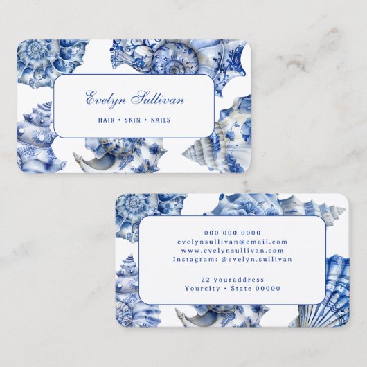 ブルーシーシェルの名刺 名刺 (正面/裏面)