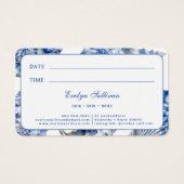 ブルーシーシェルアポイントメントカード (裏面)