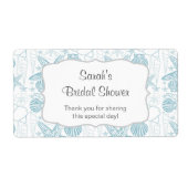 ブルーシーシェルウォーターボトルラカスタマイズベルだ! ラベル (正面)