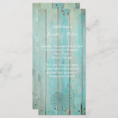 ブルーシーシェルオンウッドビーチ結婚式プログラム プログラム (正面/裏面)