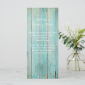 ブルーシーシェルオンウッドビーチ結婚式プログラム プログラム (スタンド正面)