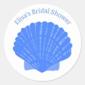 ブルーシーシェルカスタムズ差出人住所 ラウンドシール (正面)