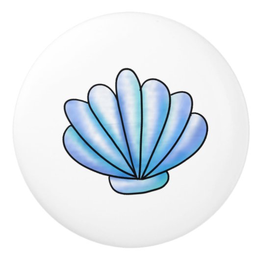 ブルーシーシェルコーストビーチハウス セラミックノブ (正面)