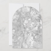 ブルーシーシェルシルバーグレーウォータービーチ結婚式 招待状 (裏面)