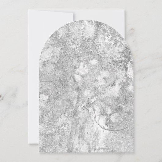 ブルーシーシェルシルバーグレーウォータービーチ結婚式 招待状 (裏面)