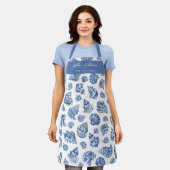 ブルーシーシェルズエプロン エプロン (着用した状態)