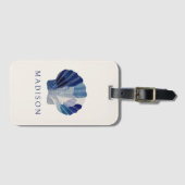 ブルーシーシェルトロピカルコースタルバケーション ラゲッジタグ (正面横)