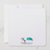 ブルーシーシェルビーチ結婚式 招待状 (裏面)