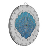 ブルーシーシェルモザイク ダーツボード (正面左)