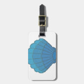 ブルーシーシェルモザイク ラゲッジタグ (正面縦)