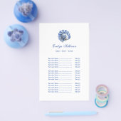 ブルーシーシェルロゴ価格リストのチラシ チラシ (シングル)