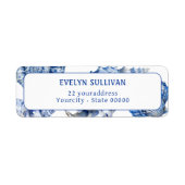 ブルーシーシェル差出人住所ラベル ラベル (正面)