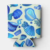 ブルーシーシェル海パターン 缶クーラー (裏面)