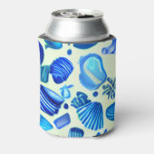 ブルーシーシェル海パターン 缶クーラー (缶裏面)