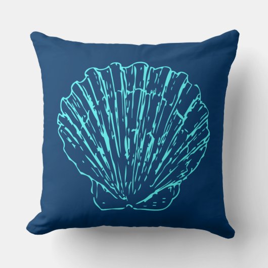 ブルーシーシェル クッション (正面)