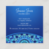 ブルーシージュエルマンダラ スクエア名刺 (裏面)