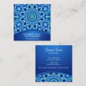 ブルーシージュエルマンダラ スクエア名刺 (正面/裏面)