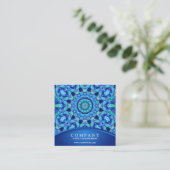 ブルーシージュエルマンダラ スクエア名刺 (スタンド正面)
