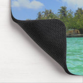 ブルーシースカイホワイトクラウドモルディブテンプレート マウスパッド (コーナー)