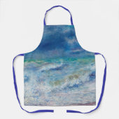 ブルーシースケープバイルノアール印象派絵画の エプロン (正面)