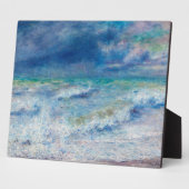 ブルーシースケープバイルノアール印象派絵画の フォトプラーク (側面)