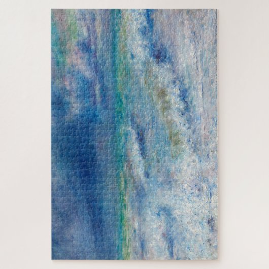 ブルーシースケープバイルノアール印象絵画派 ジグソーパズル (縦)