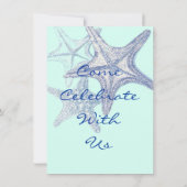 ブルーシースター結婚式招待状 招待状 (裏面)