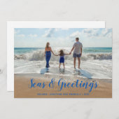 ブルーシーズアンドグリーティングビーチクリスマス シーズンカード (正面/裏面)