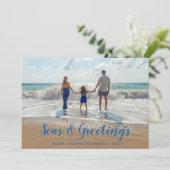 ブルーシーズアンドグリーティングビーチクリスマス シーズンカード (スタンド正面)