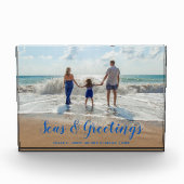ブルーシーズアンドグリーティングビーチクリスマス フォトブロック (正面)