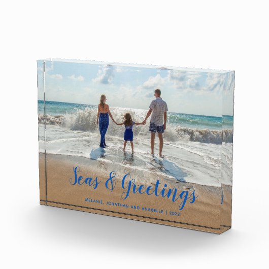 ブルーシーズアンドグリーティングビーチクリスマス フォトブロック (右)