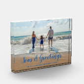 ブルーシーズアンドグリーティングビーチクリスマス フォトブロック (左)