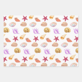 ブルーシーハウスパターン ラッピングペーパーシート