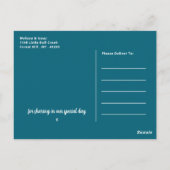 ブルーシービーチ結婚式サンキュー ポストカード (裏面)