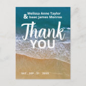ブルーシービーチ結婚式サンキュー ポストカード (正面)