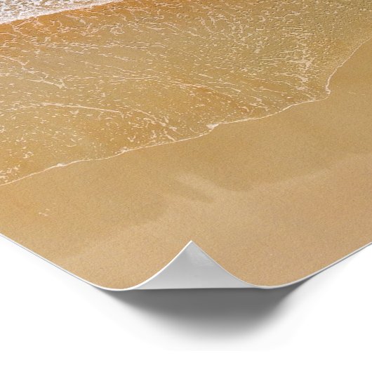 ブルーシービーチ結婚式テーブルプラン ポスター (角)