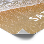 ブルーシービーチ結婚式歓迎 ポスター (角)