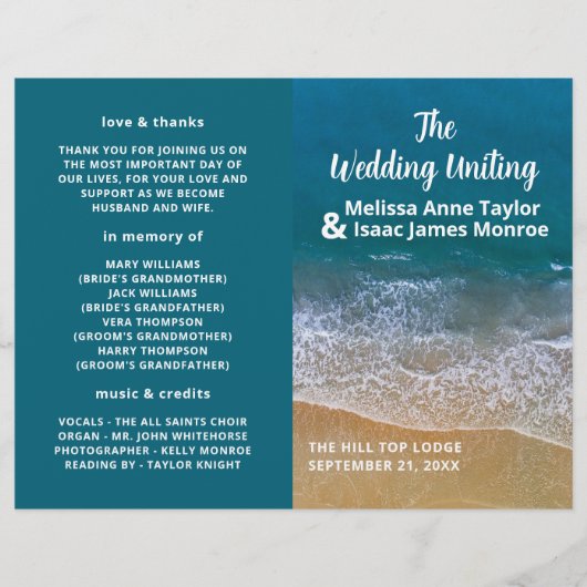 ブルーシービーチ結婚式計画 (正面)