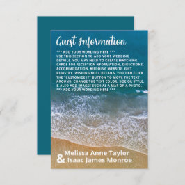 ブルーシービーチ結婚式詳細 エンクロージャーカード