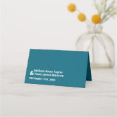 ブルーシービーチ結婚式 プレイスカード (裏面)