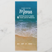 ブルーシービーチ結婚式 メニュー (正面)