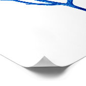 ブルーシーファンアートプリント# 6ビーチテーマ装飾 ポスター (角)