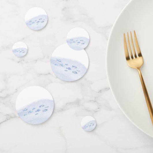 ブルーシーフィッシュボーイの2歳の誕生日パーティー紙吹雪 コンフェッティ (グループ)