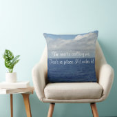 ブルーシーフワフワ雲パーソナライズされた枕 クッション (椅子)