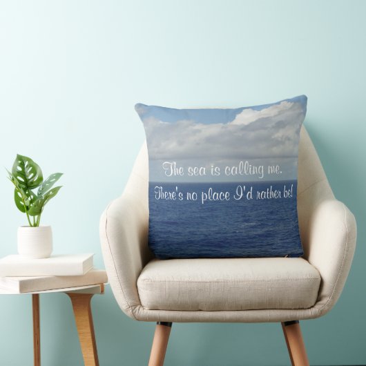 ブルーシーフワフワ雲パーソナライズされた枕 クッション (椅子)