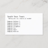 ブルーシーホライゾン名刺 名刺 (裏面)